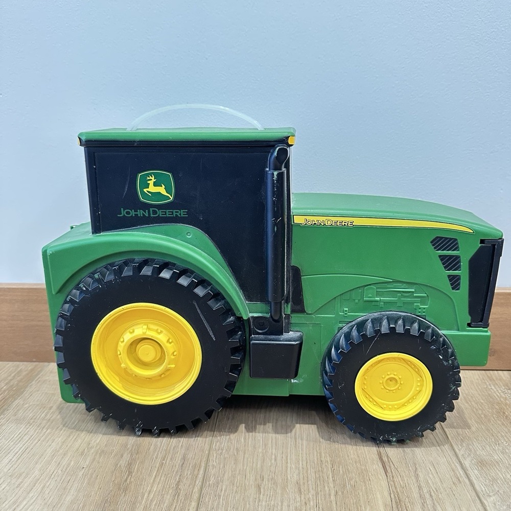 John Deere Toy Tractor Shaped Storage Carrying Case For Farm Vehicles ERTL